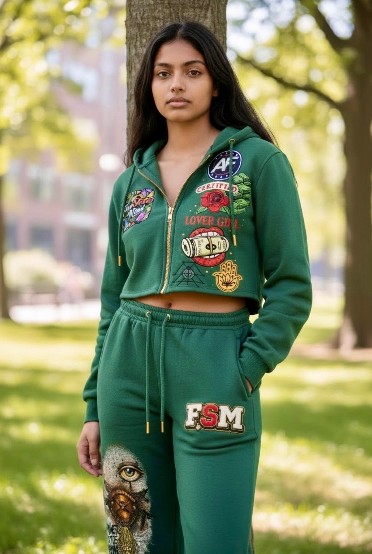 The Ascension Cropped Full Zip Hoodie