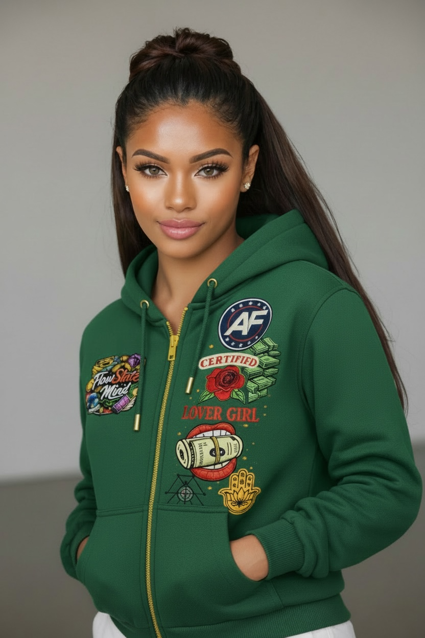 The Ascension Cropped Full Zip Hoodie